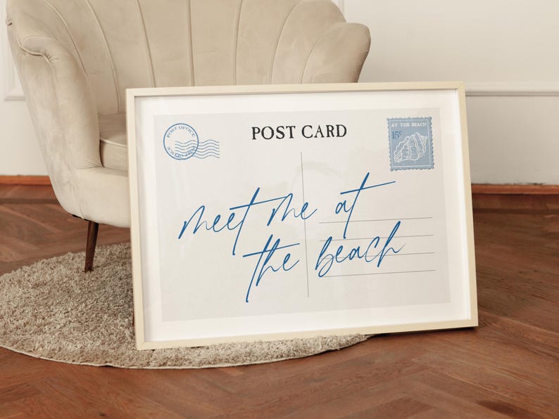 Light Blue Printable Wall Art