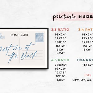 Printable Wall Art Size Guide