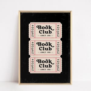 Trendy Bookish Print