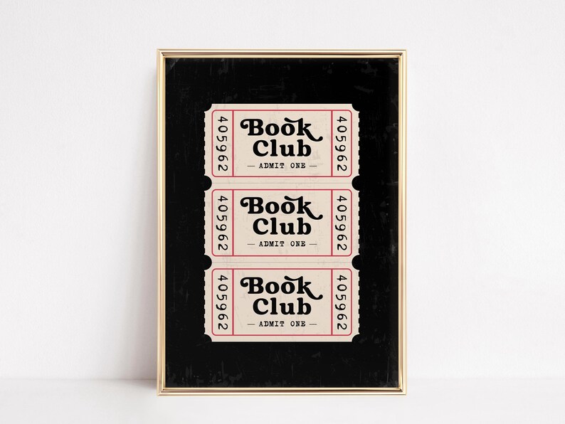 Trendy Bookish Print