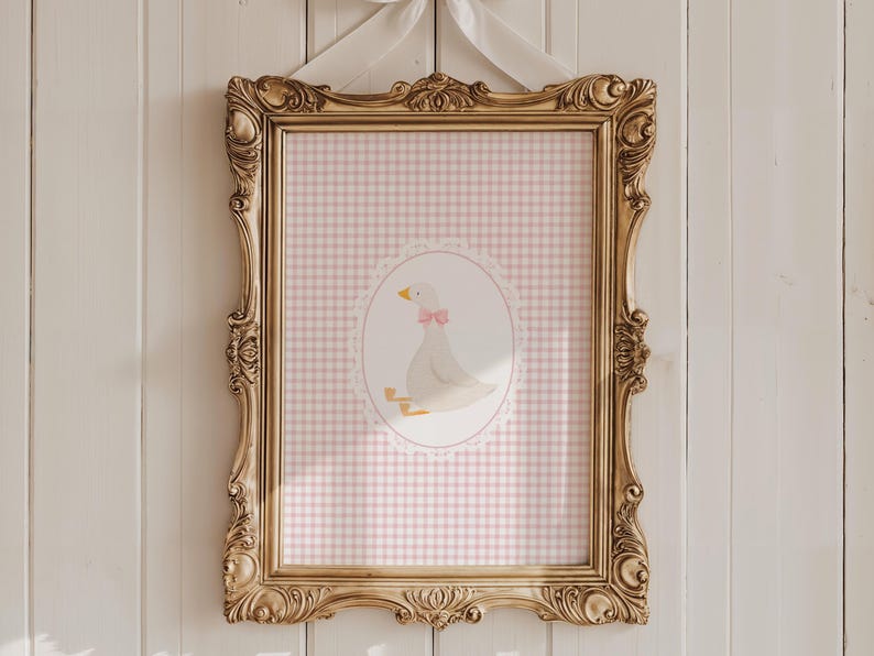 Cute Goose Nursery Print