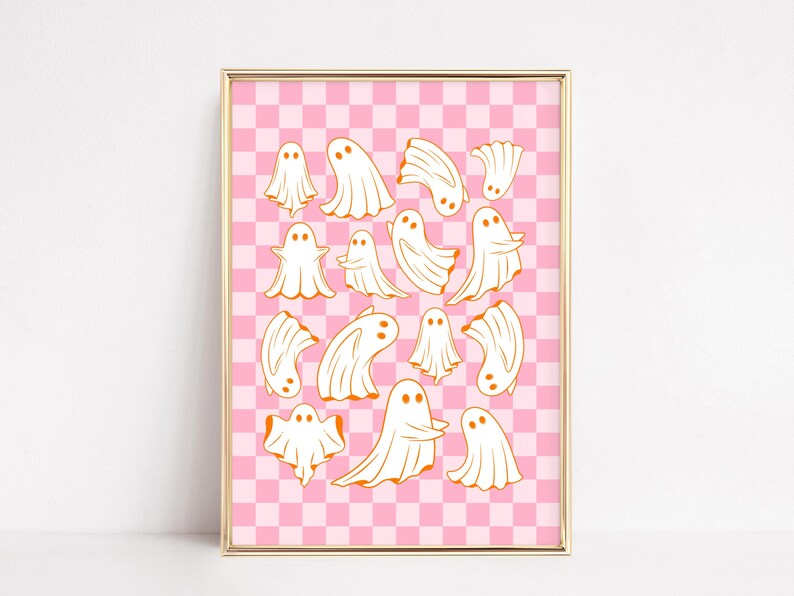 Orange Pink Halloween Decor