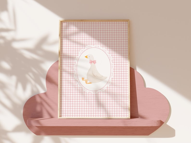 Coquette Bow Duck Print