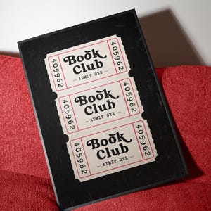 Book Club Admit One Ticket Poster