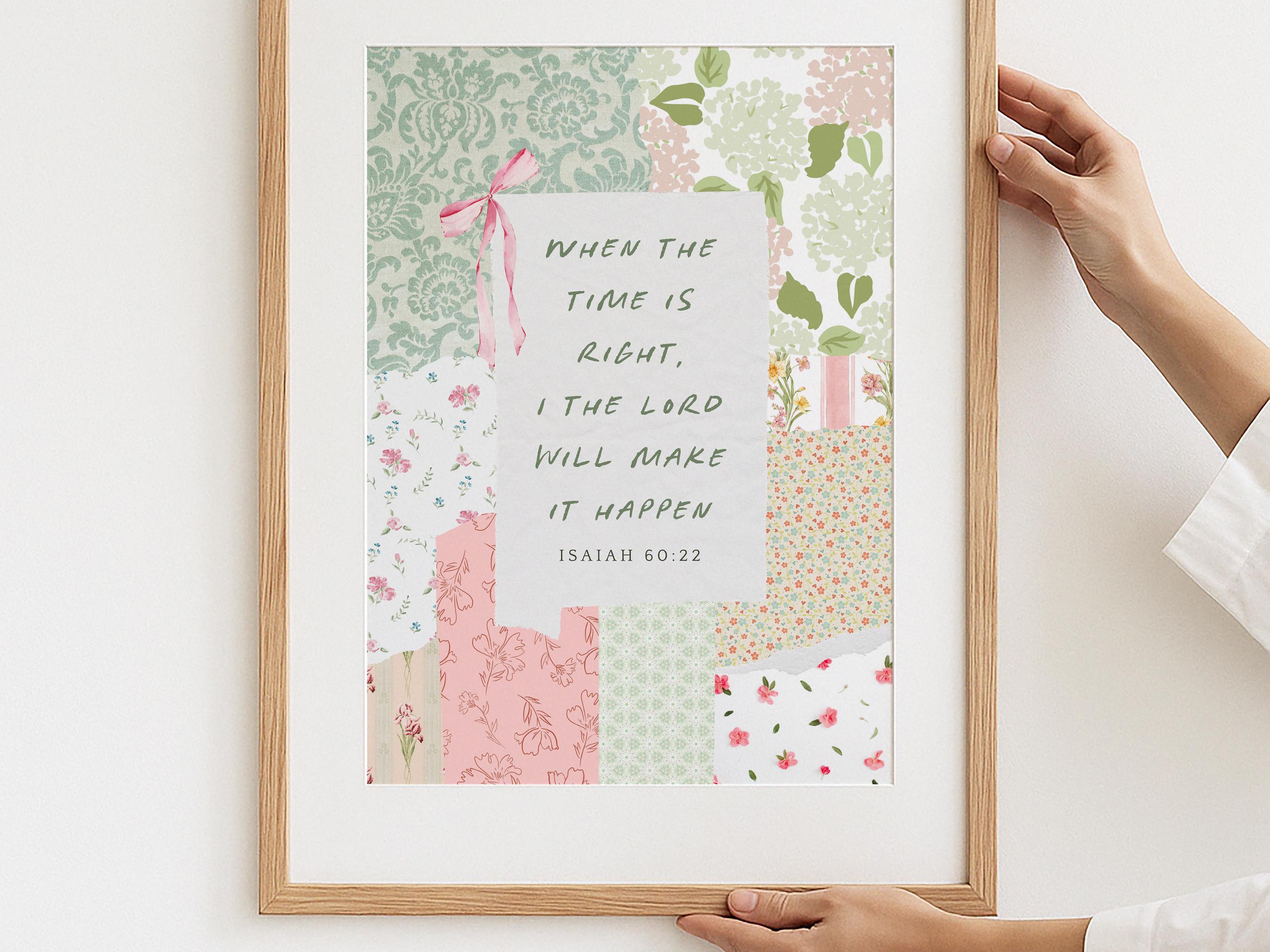 Isaiah Bible Verse Print | Printable Christian Wall Art, Scripture ...