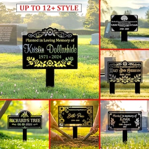 Personalized Memorial Tree Plaque with Stake, Custom Memorial Sign, In Loving Memory, Sympathy Gift, Memorial Tree Plaque, Loss Of Loved One