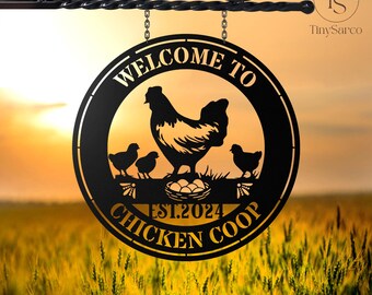 Chicken Yield Sign Personalized Chicken Coop Sign, Hen House Coop Sign, Custom Chicken ...