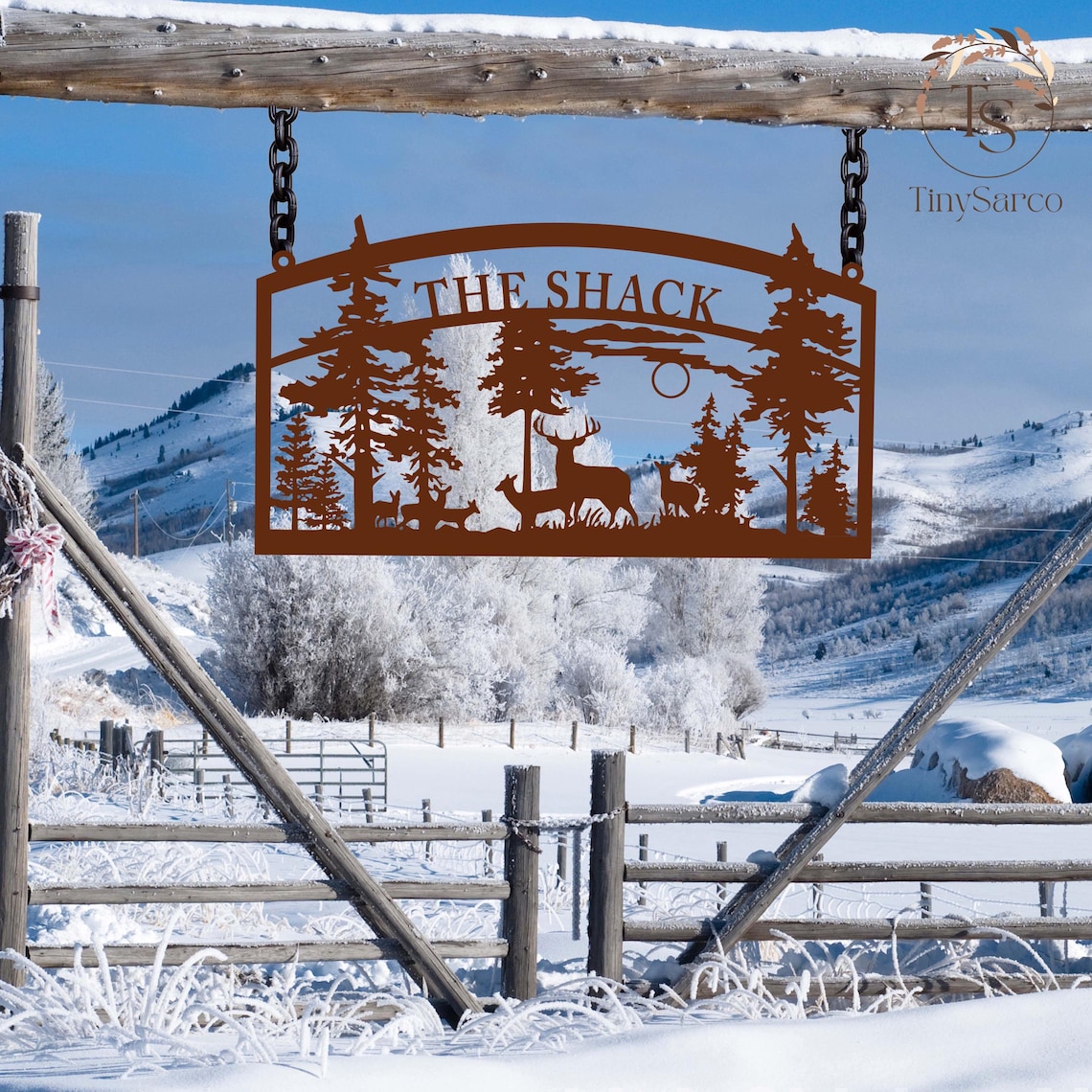 Round Ranch Gate Sign Personalized Metal Farm Entrance Sign, Farm Name Sign, Custom Large ...