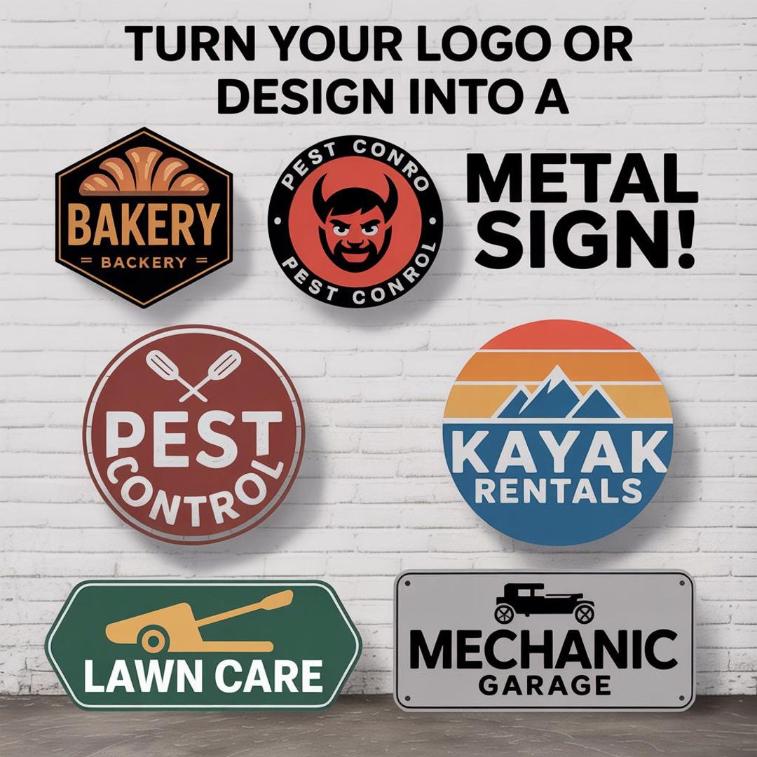 Custom Aluminum Logo Sign, Custom Business Branding Signage ...