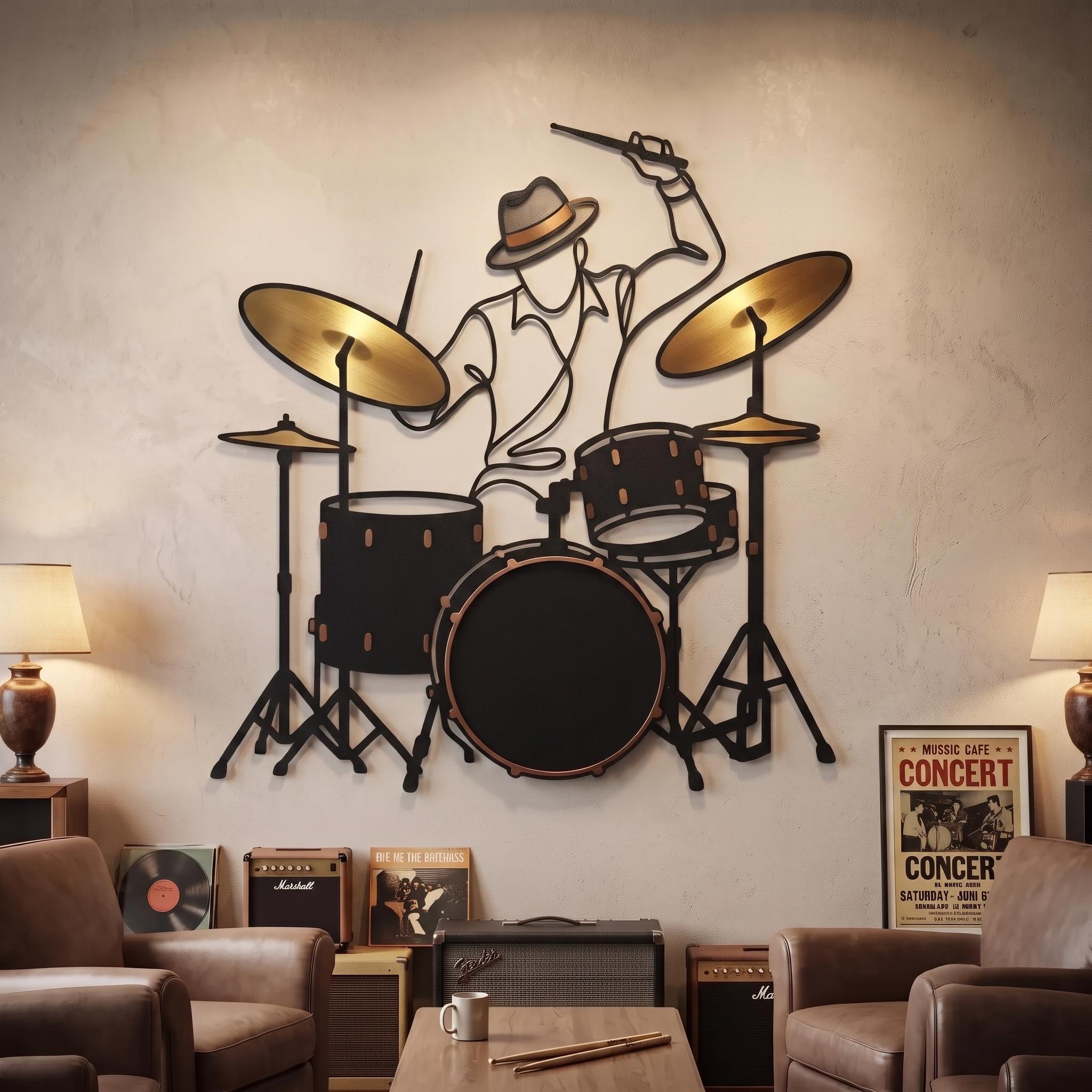 Jazz Drummer Art - Etsy