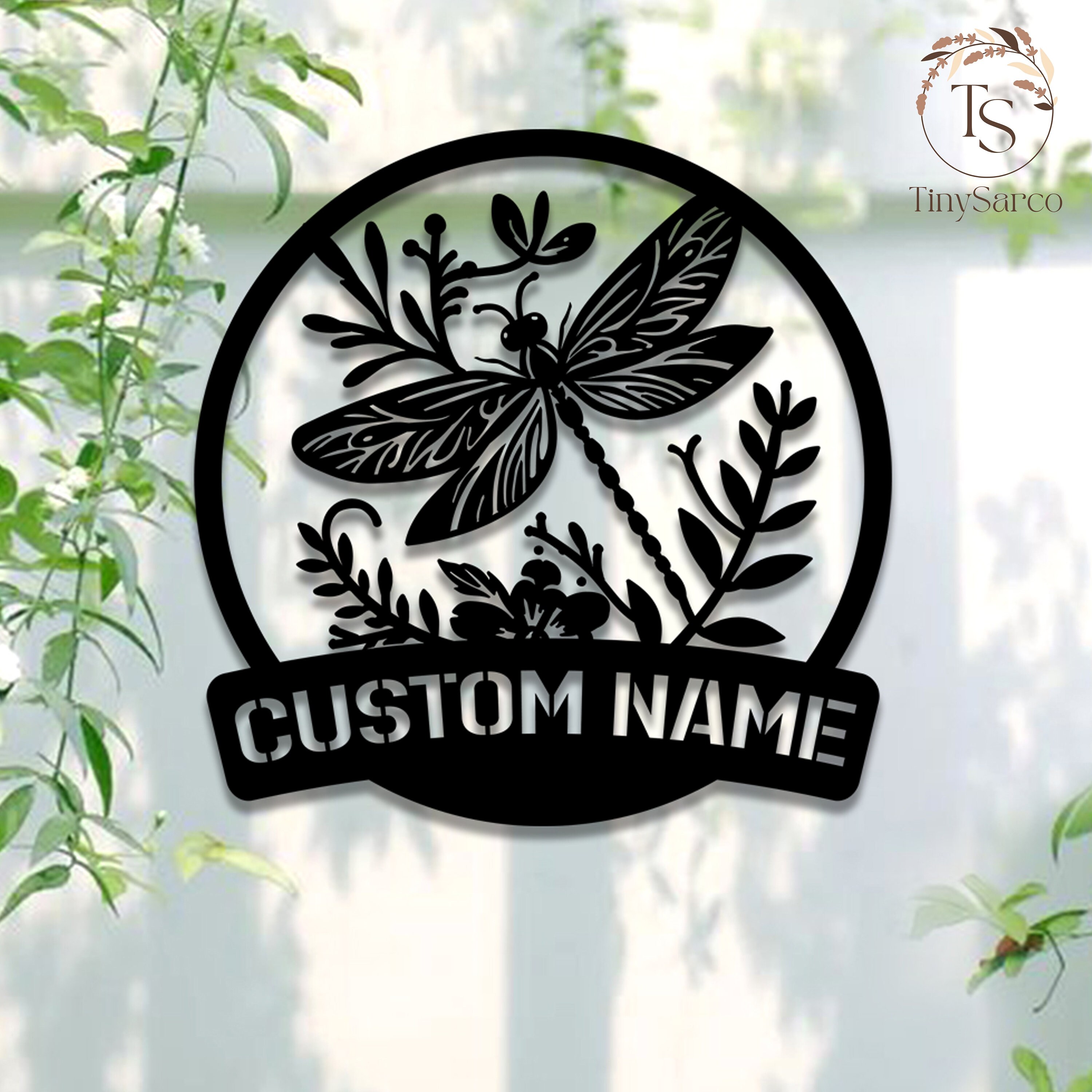 Dragonfly Metal Sign Custom,Personalized Dragonfly Wall Decor, Dragonfly Home Decor, Animal Office Decor,Wall Decor Art,Animal Indoor Decor