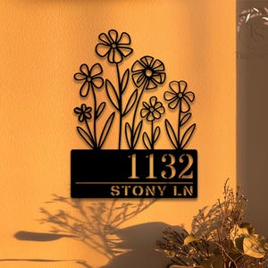 Personalized Address Plaque, Custom Metal Address Sign, House Number Plaque, Address Number Sign, Metal House Number Sign, Front Porch Sign