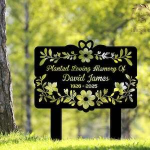 Personalized Memorial Tree Marker Metal, Metal Tree Stake, Tree Garden Sign, Loss of Loved One, Tree Plaque Marker, Tree Decor,Sympathy Sign