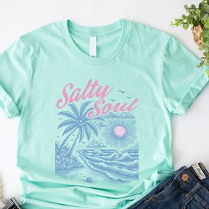 Ocean Inspired Style Shirt Coastal Cowgirl Salty Soul Shirt Ocean Shirt Stay Salty Shirt Ocean Inspired Style Beach Vibes Shirt