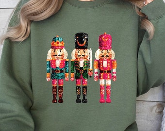 Nutcracker Christmas Sweatshirt, Ballet Party Sweater