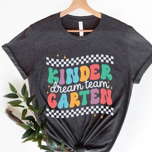 幼稚園ドリームチームシャツ、幼稚園教師シャツ、幼稚園卒業祝い、キンダークルーTシャツ、キンダースクワッド、幼稚園チーム