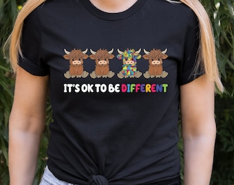 Autism Awareness Kids Tee, It's Ok To Be Different Shirt