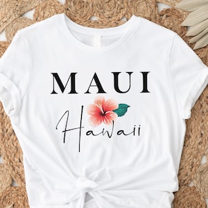Maui Hawaii Shirt, Oversized Tee, Aesthetic Tee, Hawaii Gift, Maui Souvenir, Soft Crewneck Tshirt, Group Trip Tees, Cruise Gift Shirts