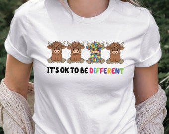 It's Ok To Be Different Autism Awareness Tee