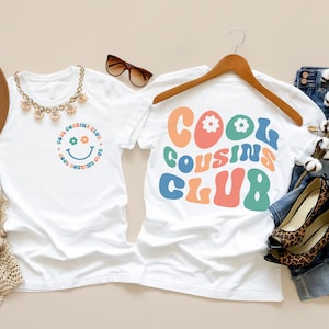 Cool Cousıns Club Shirts, Cousin Crew Kids Shirt, Cousin Crew Toddler T-Shirt, Retro Style Toddler Tee, Natural Color Baby Bodysuit