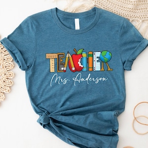 Personalized Teacher Shirt, Elephant And Piggie Shirt, Mo Willems Teacher Shirt, Teacher Shirts, Teacher Gift, Teacher Group Matching Shirts