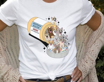 Antidepressant Dog Shirt, Self Care Shirt, Mental Health Awareness, Psychology , Serotonin, Wellness Gift