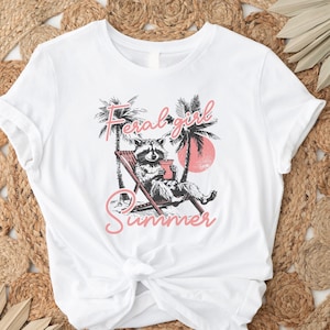 Wilde meisje zomer opossum shirt, grappige meme opossum T-shirt, wilde shirt, cowgirl shirt, western shirt, rodeo shirt, grappig shirt