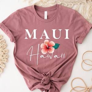 Maui Hawaii Shirt, Oversized Tee, Aesthetic Tee, Hawaii Gift, Maui Souvenir, Soft Crewneck Tshirt, Group Trip Tees, Cruise Gift Shirts
