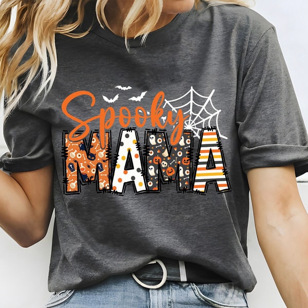 Retro Spooky Mama Halloween T-Shirt