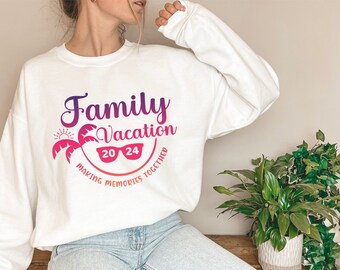 Family Vacation 2024 Sweatshirt, Matching Family Beach Trip Shirt