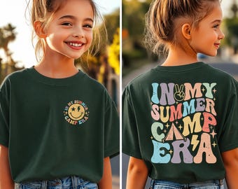 Retro Groovy Summer Camp Era Shirt, Camping Vacation Tee