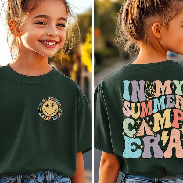 Retro Groovy Summer Camp Era Shirt, Camping Vacation Tee