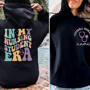 Custom In My Nursing Student Era Sweatshirt, Personalized Future Nurse Sweatshirt, Nursing School Sweatshirt, Nursing Student Gift, Nurse