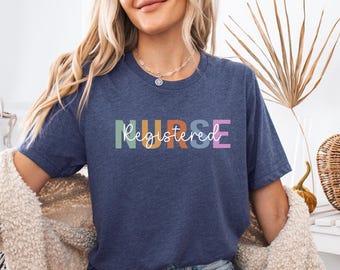 Registered Nurse Shirt, RN Tee, Nurse Tee, Leopard RN Shirt, Nurse Week Shirt, Funny Nursing Shirt, Registered Nurse T-shirt