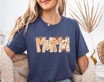 Mama Shirt, Retro Halloween Fall  Shirt For Mother, Halloween Mom Shirt Gift, Halloween Mama Tshirt, Spooky Season, Retro Shirt.