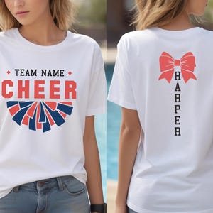 Personalized Cheer Mom Cheer Mom  Shirt,Mom Tee,Cheer Mom Shirt,Cheer Mom Gift,Custom Cheer Shirt,Custom Name, Team Cheer Shirts,