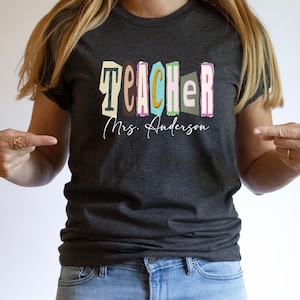 Personalized Teacher Shirt, Elephant And Piggie Shirt, Mo Willems Teacher Shirt, Teacher Shirts, Teacher Gift, Teacher Group Matching Shirts
