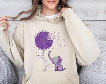 Alzheimer's Awareness Flower Sweatshirt, Family Support T-Shirt