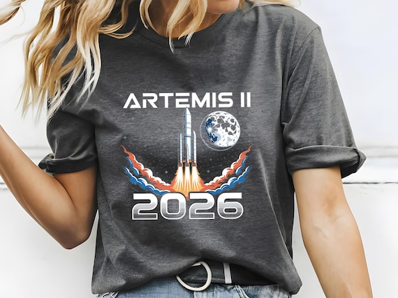Artemis II 2026 Rocket Launch T-Shirt, Future Moon Mission Tee, Space Exploration Hoodie, Science Gift