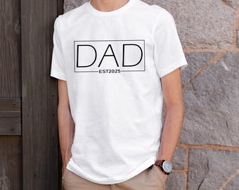 Dad Est Year Shirt, Father's Day Gift, Personalized Papa Shirt
