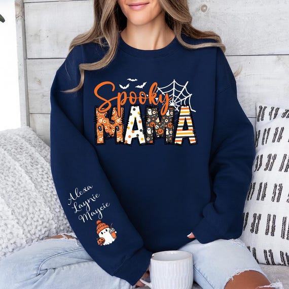 Sweat-shirt Personnalisé Pour Maman D'Halloween