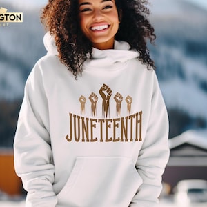 Juneteenth - Black and Proud Sweatshirt, Black History Shirt, Melanin Sweater, Black History Month, African American, Black Pride