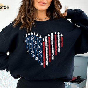 USA Sweatshirt, She Loves Jesus And America Too, Womens USA Crewneck Sweatshirt, USA Shirt, America Sweatshirt, 4th of July Sweatshirt