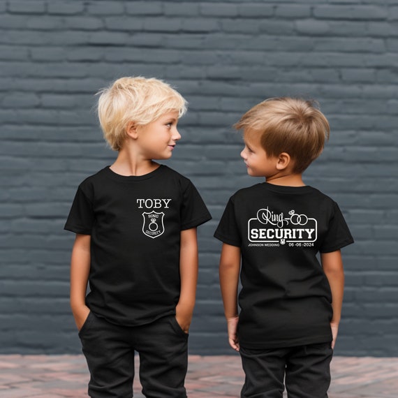 Ring Security Shirt | Ring Bearer T-Shirt Boys Wedding Party Ring Security Shirt | Ring Bearer T-Shirt Boys Wedding Party