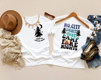 Custom Scout Troop Shirt, Personalized Camping Girl Tee