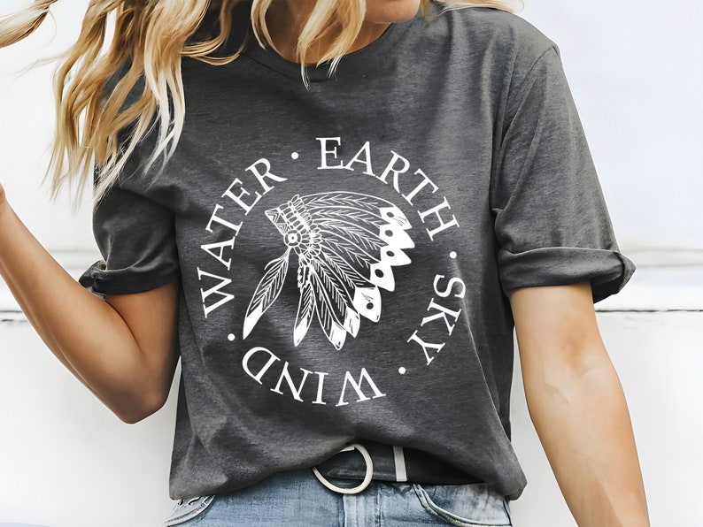 Indigenous shirt, Indigenous repeated word shirt, Proud Indigenous shirt, Melanin shirt, Native American shirt for women or men, Native shop bild 5