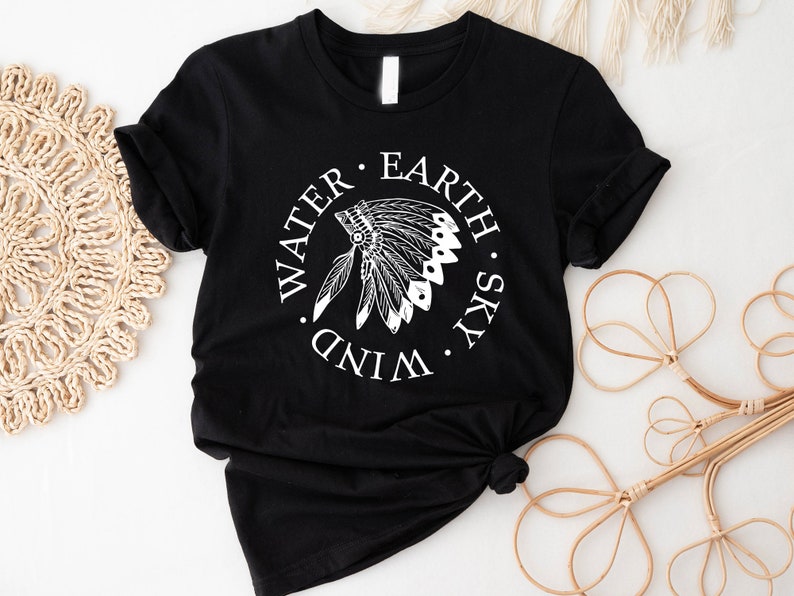 Indigenous shirt, Indigenous repeated word shirt, Proud Indigenous shirt, Melanin shirt, Native American shirt for women or men, Native shop bild 2