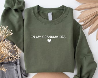Sudadera con capucha para abuela, sudadera para mamá, sudadera minimalista para mamá, regalo para ella, regalo de Navidad para mamá