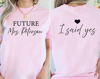 Future Mrs Shirt, Engagement Gift, Bridal Shower Tee