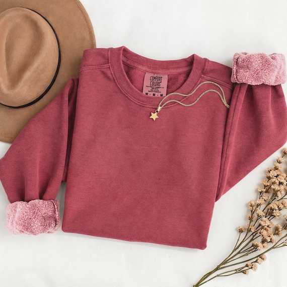 Comfort Colors® 1566 Blank Sweatshirt ,Unisex Adult Garment-Dyed Crewneck , Soft Vintage Style Wholesale Sweatshirt